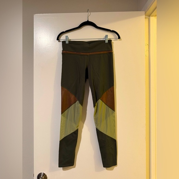 JoyLab Pants - JoyLab Colorblock Leggings with mesh blocking size small